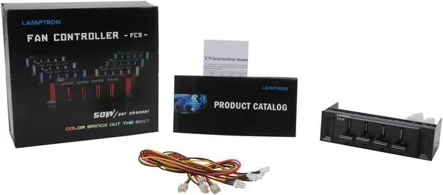 Alt view image 6 of 6 - 1ST PC CORP. FC-FC9B 4 Lamptron Channel Throttle Control Operation Fan Controller, 50w Per Channel, Available 7 Led Colors