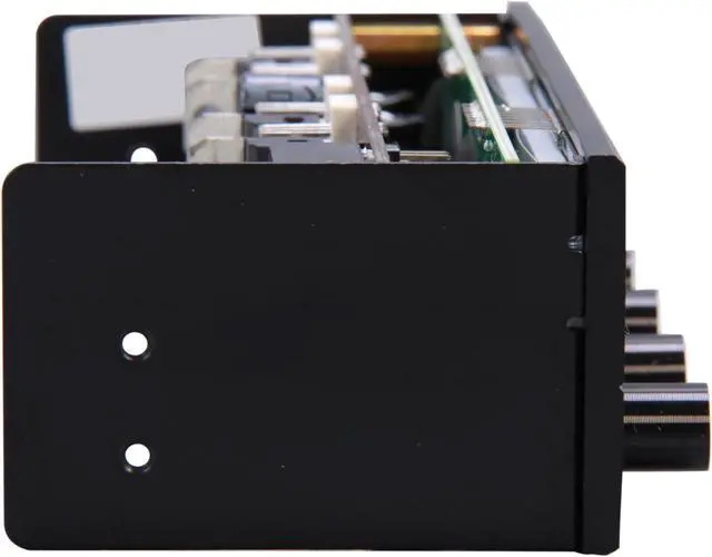 Alt view image 3 of 6 - Lamptron FC5 V2 Black Fan Controller, 4 Channels 30W per Channel, LCD Display w/ 7 Colors, Aluminum Front Bezel, Large Display for Fan Speed, Voltage, plus Temperature & Fan Failure Alarm