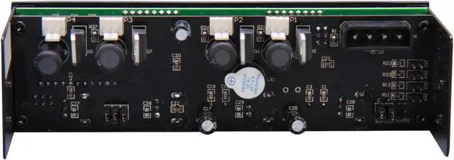 Alt view image 4 of 6 - Lamptron FC5 V2 Black Fan Controller, 4 Channels 30W per Channel, LCD Display w/ 7 Colors, Aluminum Front Bezel, Large Display for Fan Speed, Voltage, plus Temperature & Fan Failure Alarm