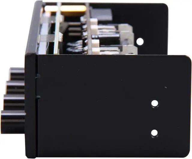 Alt view image 5 of 6 - Lamptron FC5 V2 Black Fan Controller, 4 Channels 30W per Channel, LCD Display w/ 7 Colors, Aluminum Front Bezel, Large Display for Fan Speed, Voltage, plus Temperature & Fan Failure Alarm