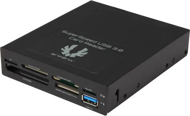Main image of BitFenix BFA-U3-KCR35-RP SuperSpeed USB 3.0 Card Reader - Black