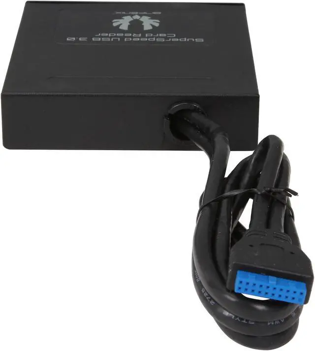 Alt view image 4 of 6 - BitFenix BFA-U3-KCR35-RP SuperSpeed USB 3.0 Card Reader - Black