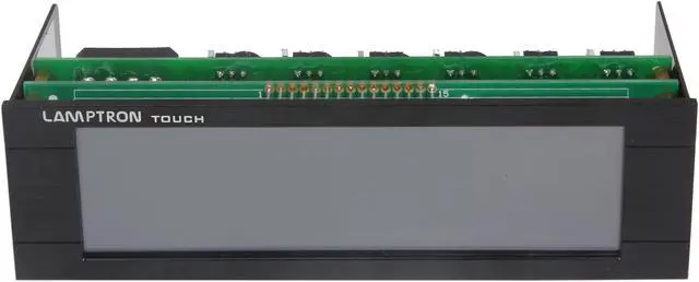 Alt view image 2 of 6 - 1ST PC CORP Lamptron FC Touch Fan Controller - Touch Screen 30W x 6 Channel - Aluminum Black Bezel