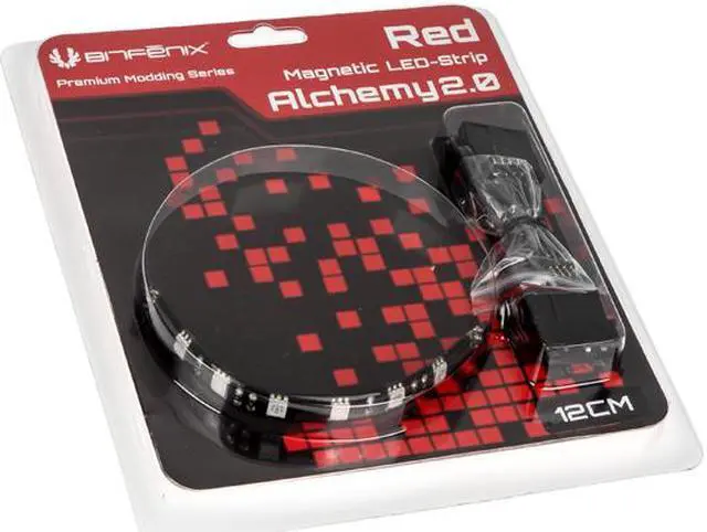 Alt view image 5 of 5 - BitFenix BFA-MAG-12RK6-RP Magnetic LED-Strip 12CM 6 LED Red