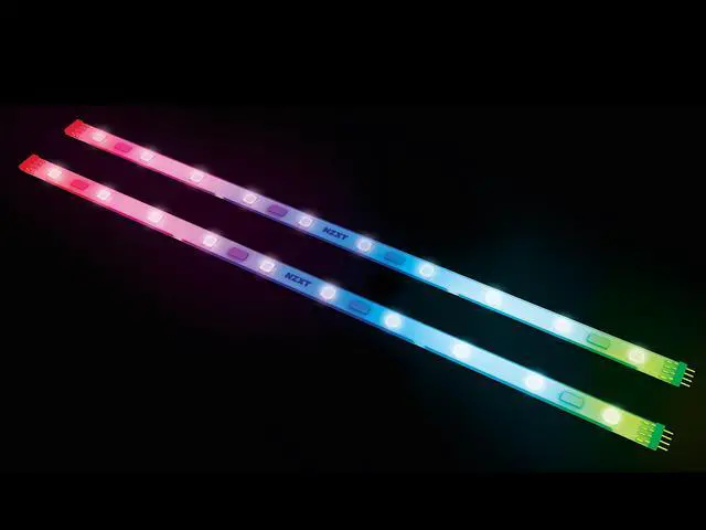 Alt view image 6 of 7 - NZXT AC-HUEPS-W1, HUE+ Smart RGB Color Changing Digitally Controlled LED PC Lighting(White)