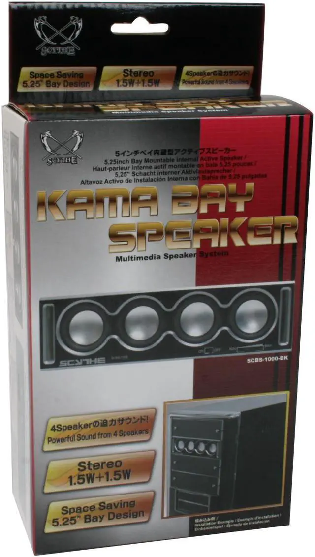 Alt view image 6 of 6 - Scythe SCBS-1000-BK KAMA BAY SPEAKER 5.25" Boom Box