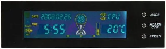 Main image of 5.25" Full Color Thermal/ Clock Control Panel (Black)
