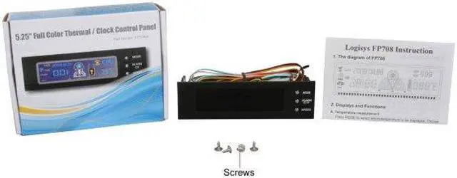 Alt view image 4 of 4 - 5.25" Full Color Thermal/ Clock Control Panel (Black)