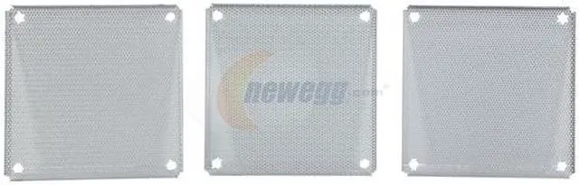Alt view image 3 of 3 - APEVIA FF-120SV 120mm Silver Fan Filter 3 in 1 pack