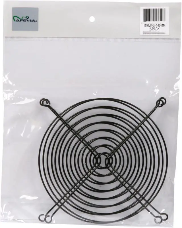 Alt view image 4 of 4 - APEVIA G-140MM 140mm Fan Grill 2 in 1 pack