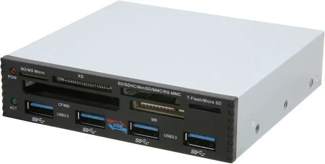 Main image of 4-port PCI-e Interface USB 3.0 Bay Hub with 6-slot Card Reader
