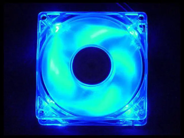 Main image of APEVIA CF4SL-UBL-LED 80mm Blue LED Case Fan