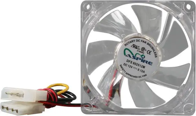 Alt view image 2 of 6 - APEVIA CF4S 80mm Case Cooling Fan