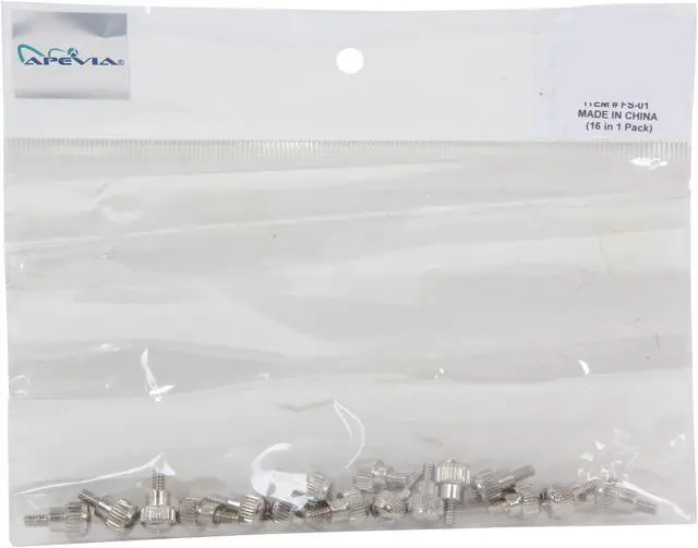 Alt view image 3 of 3 - APEVIA FS-01 Case Thumb Screws 16 in 1 pack