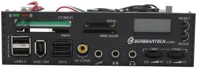 Alt view image 2 of 5 - Black Super Panel with 20-in-1 Card Reader