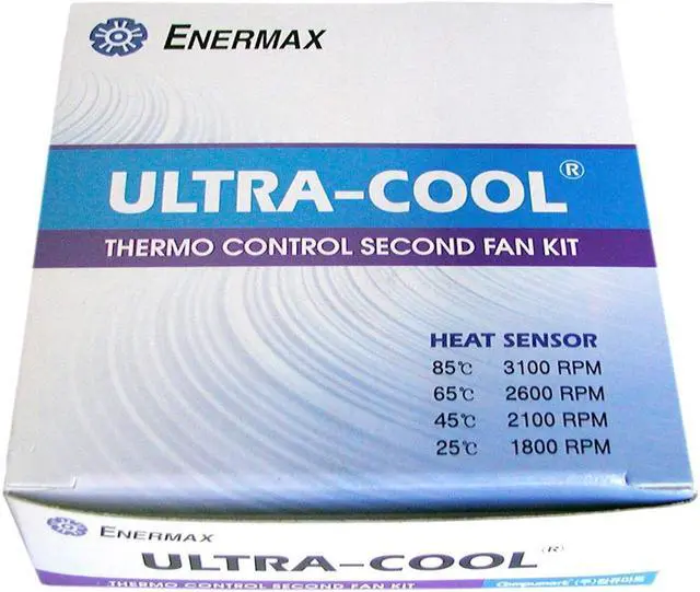 Alt view image 2 of 2 - ENERMAX UC-001B-TC 80mm Case Cooling Fan