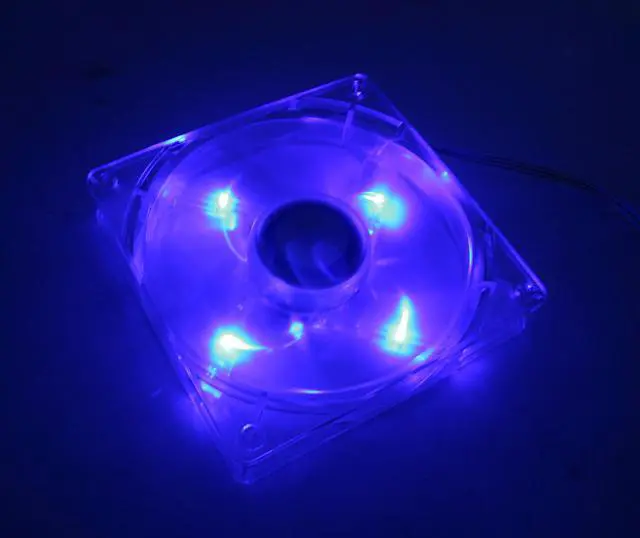 Alt view image 6 of 7 - COOLER MASTER Neon LED TLF-S12-EB Blue LED Cooling Fan