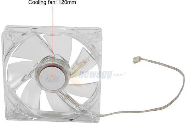 Alt view image 2 of 7 - COOLER MASTER Neon LED TLF-S12-EB Blue LED Cooling Fan