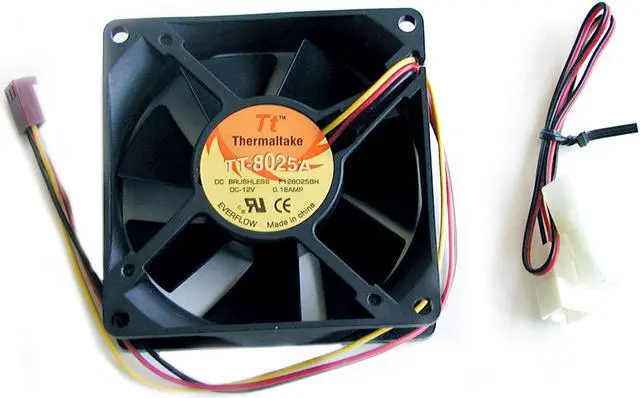 Alt view image 2 of 3 - Thermaltake TT-8025A-2B 80mm Case Cooling Fan