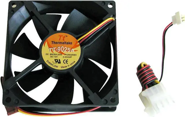 Alt view image 2 of 3 - Thermaltake TT-9025A-2B 90mm Case Cooling Fan