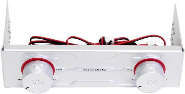 Alt view image 4 of 5 - Thermaltake X-blower A1869 80mm 2 Channel VR Fan Kit with Dual Fan Speed Control Panel