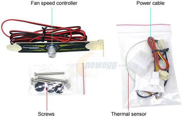 Alt view image 3 of 4 - Thermaltake A2016 80mm Blue LED Case Cooling Fan