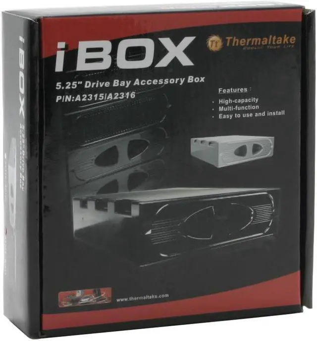Alt view image 5 of 5 - Thermaltake A2315 iBox 5.25" Drive Bay Accessory Box