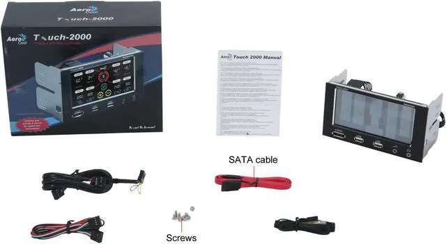Alt view image 9 of 9 - AeroCool Touch-2000 LCD Panel Touch Screen Fan Controller