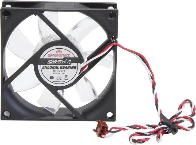 Alt view image 5 of 6 - Enermax Marathon 80mm Silent PC Case Fan UC-8EB