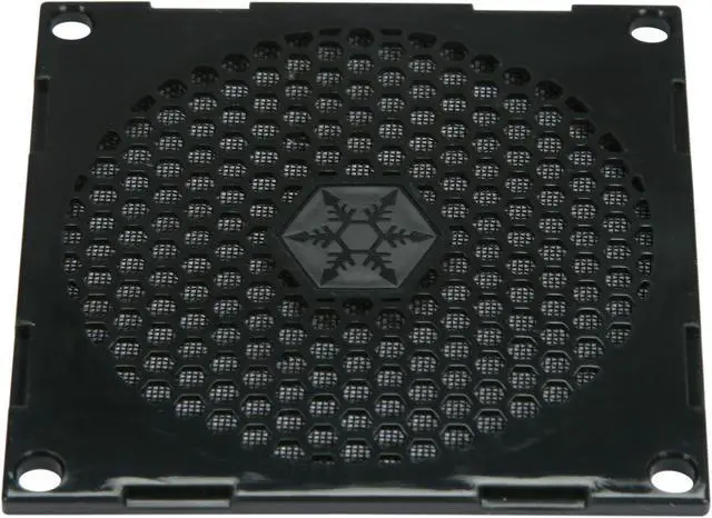 Alt view image 2 of 4 - Silverstone FF81B 80mm Fan Filter with Grill (Black)