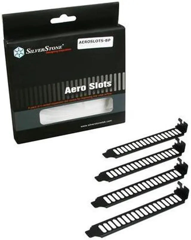 Alt view image 4 of 4 - Silverstone AEROSLOTS-BP Maximum Vented PCI Slot Covers - Black Painted Finishing