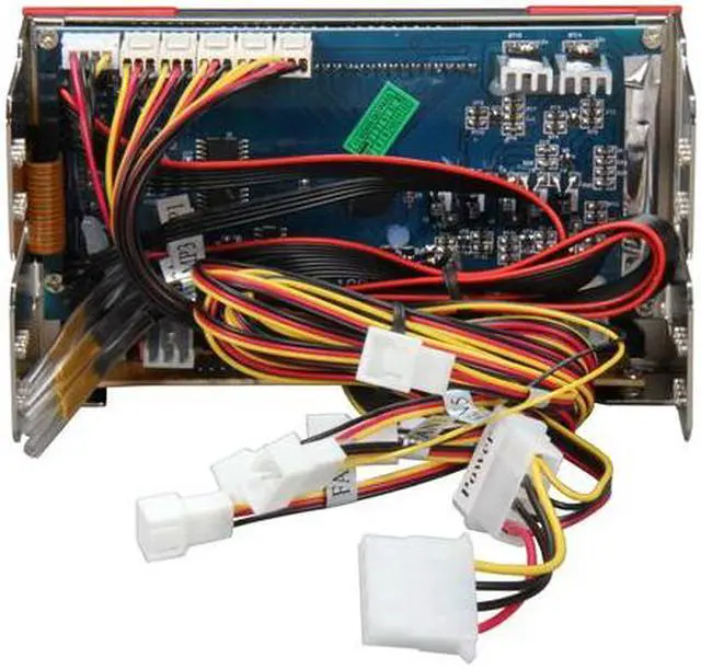 Alt view image 4 of 5 - Dual 5.25" bay Touch Sensor Control, Color LCD monitoring panels for 5 sets of Temp and Fan speed