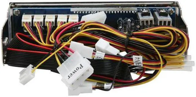 Alt view image 4 of 5 - 5.25" Bay control 5 sets of Fans and Temp and voltage display. Color LCD Monitor