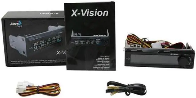 Alt view image 5 of 5 - 5.25" Bay control 5 sets of Fans and Temp and voltage display. Color LCD Monitor