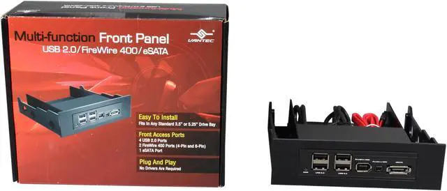 Alt view image 5 of 5 - Multi-function Front Panel USB 2.0/FireWire 400/eSATA x 1
