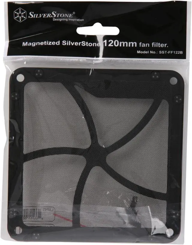 Alt view image 5 of 5 - Silverstone SST-FF122 120mm Fan Filter with Magnet (Black)