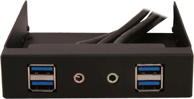 Alt view image 2 of 5 - Front 4 x USB3.0 Port and HD Audio Ports (Black)