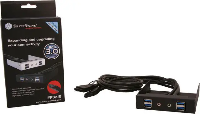 Alt view image 5 of 5 - Front 4 x USB3.0 Port and HD Audio Ports (Black)