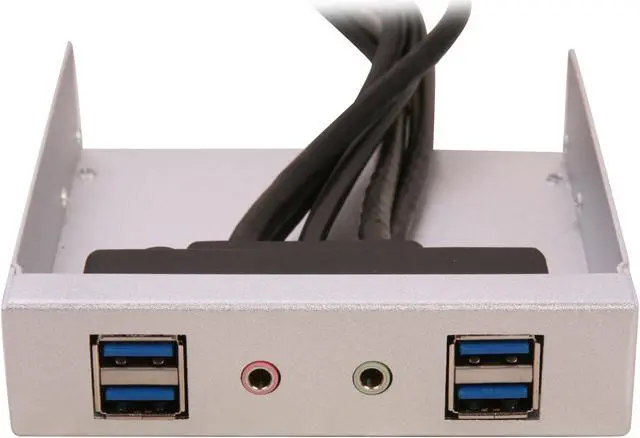 Alt view image 2 of 5 - Front 4 x USB3.0 Port and HD Audio Ports (Silver)