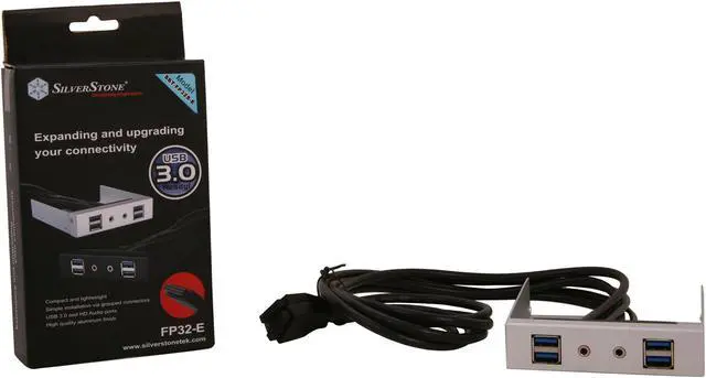 Alt view image 5 of 5 - Front 4 x USB3.0 Port and HD Audio Ports (Silver)