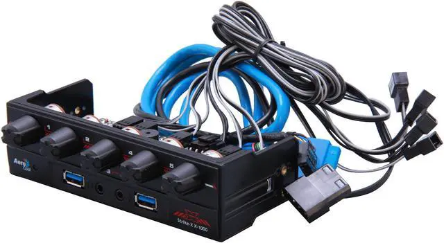Main image of Control 5 sets of Fan/Temp, Upto 25W per fan channel, USB3.0 ports, Turn Fan off completely