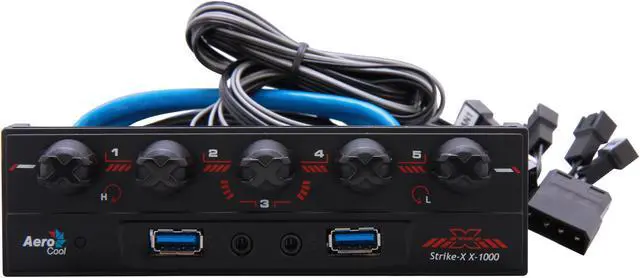 Alt view image 2 of 6 - Control 5 sets of Fan/Temp, Upto 25W per fan channel, USB3.0 ports, Turn Fan off completely
