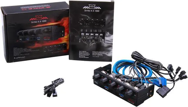 Alt view image 6 of 6 - Control 5 sets of Fan/Temp, Upto 25W per fan channel, USB3.0 ports, Turn Fan off completely
