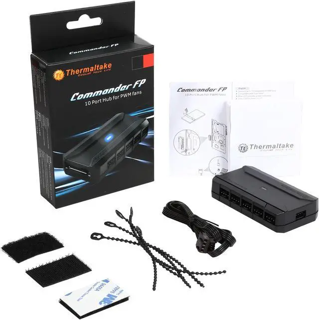 Alt view image 6 of 6 - Thermaltake Commander FP SATA Powered 10 Port 4-pin (PWM) Fan Hub AC-023-AN1NAN-A1