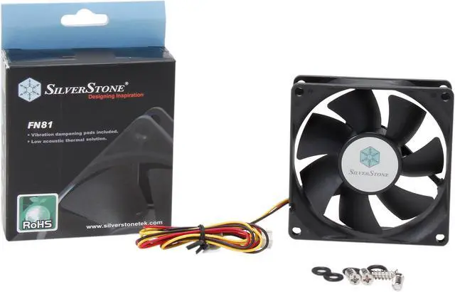 Alt view image 5 of 5 - SilverStone FN81 80mm Case Cooling Fan