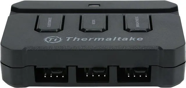 Alt view image 5 of 9 - Thermaltake Lumi Color 256C 3-Pack RGB Magnetic LED Strip Control Pack AC-037-LN1NAN-A1