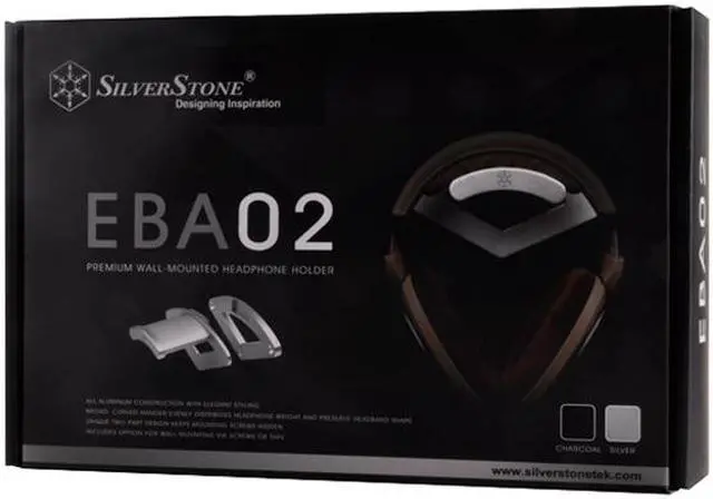 Alt view image 11 of 11 - Silverstone SST-EBA02C Headphone Holder