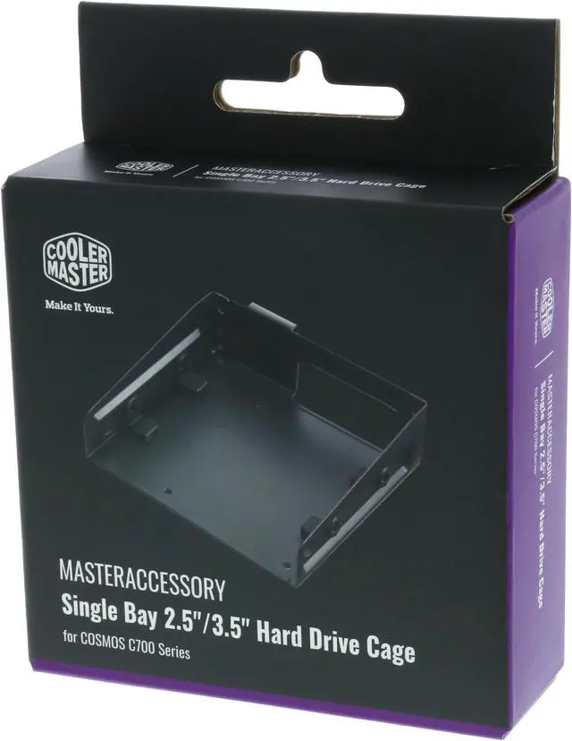 Alt view image 2 of 2 - Cooler Master Accessory: C700 Series Single Bay Combo Design Fits 1x 2.5"and 1x 3.5" HDD Cage