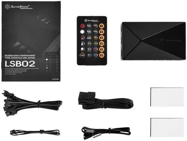 Alt view image 16 of 18 - SilverStone SST-LSB02 Multifunction Addressable RGB Control Box with Remote