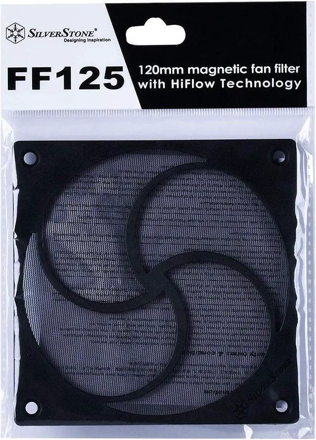 Alt view image 8 of 8 - Silverstone FF125 120mm Magnetic Fan Filter with Hiflow Technology